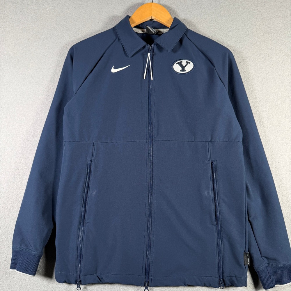 Nike BYU Cougars On-Field Full Zip Jacket Navy Blue CN6155-419 Womens Small